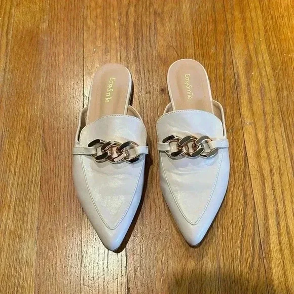 EasySmile Women’s Beige Slip-on Sandals - Size 8.5 - Picture 1 of 4